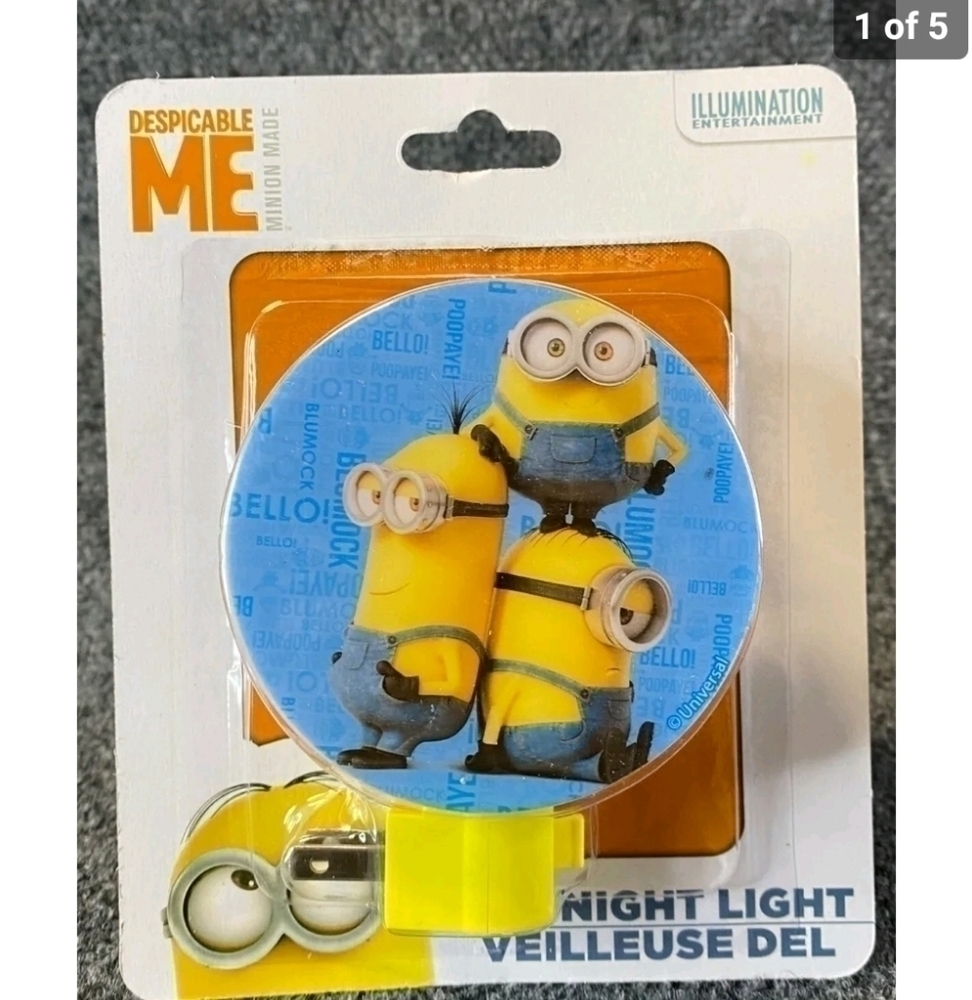 DESPICABLE Me Minion LED Nightlight New in Package Gru and his Minions